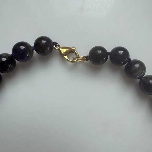 NWOT Tuckernuck Amethyst Heart Necklace - Picture 5 of 7